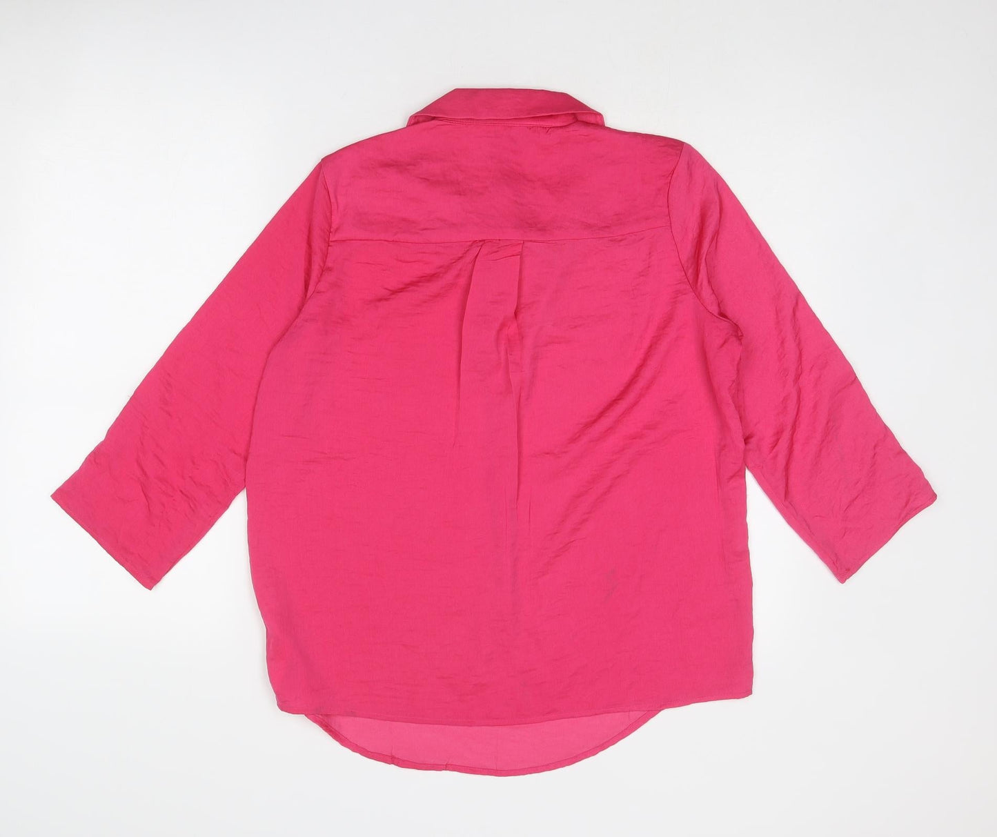Womens UK Size S Stradivarius Pink Basic Blouse