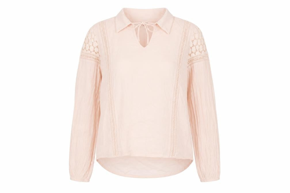 Womens UK Size S VILA Pink Basic Blouse