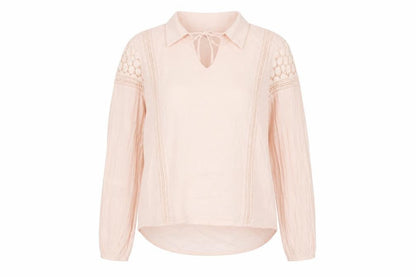 Womens UK Size S VILA Pink Basic Blouse