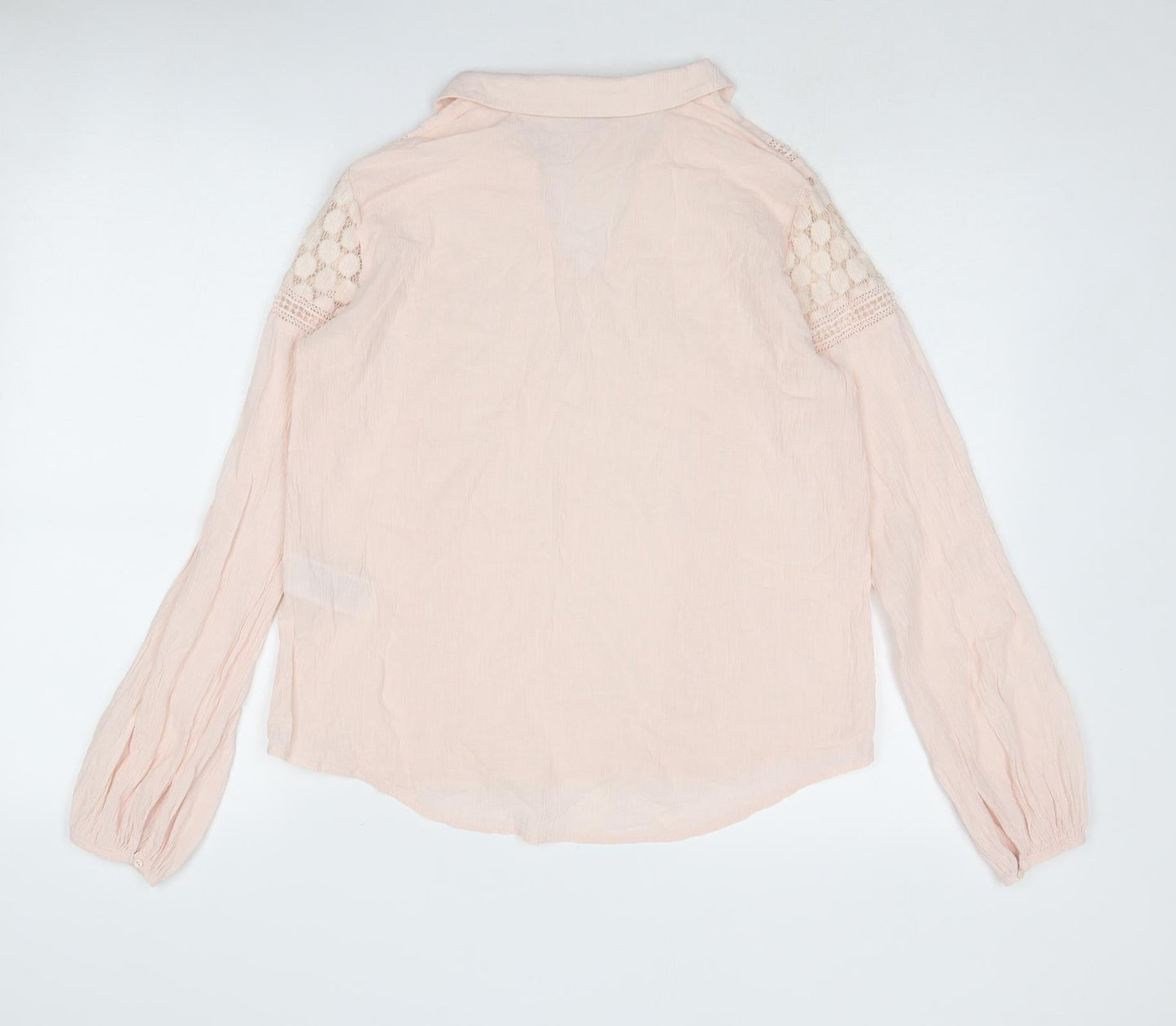 Womens UK Size S VILA Pink Basic Blouse