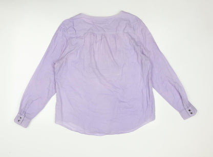 Womens UK Size S Gap Purple Basic Blouse