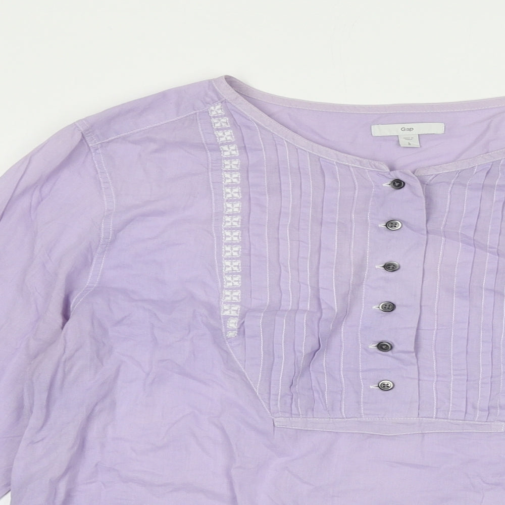Womens UK Size S Gap Purple Basic Blouse