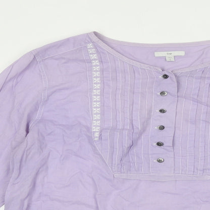 Womens UK Size S Gap Purple Basic Blouse