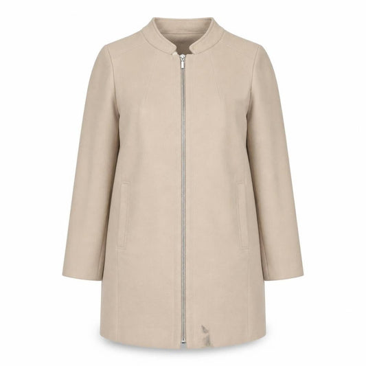 Womens UK Size 12 Marks and Spencer Beige Overcoat