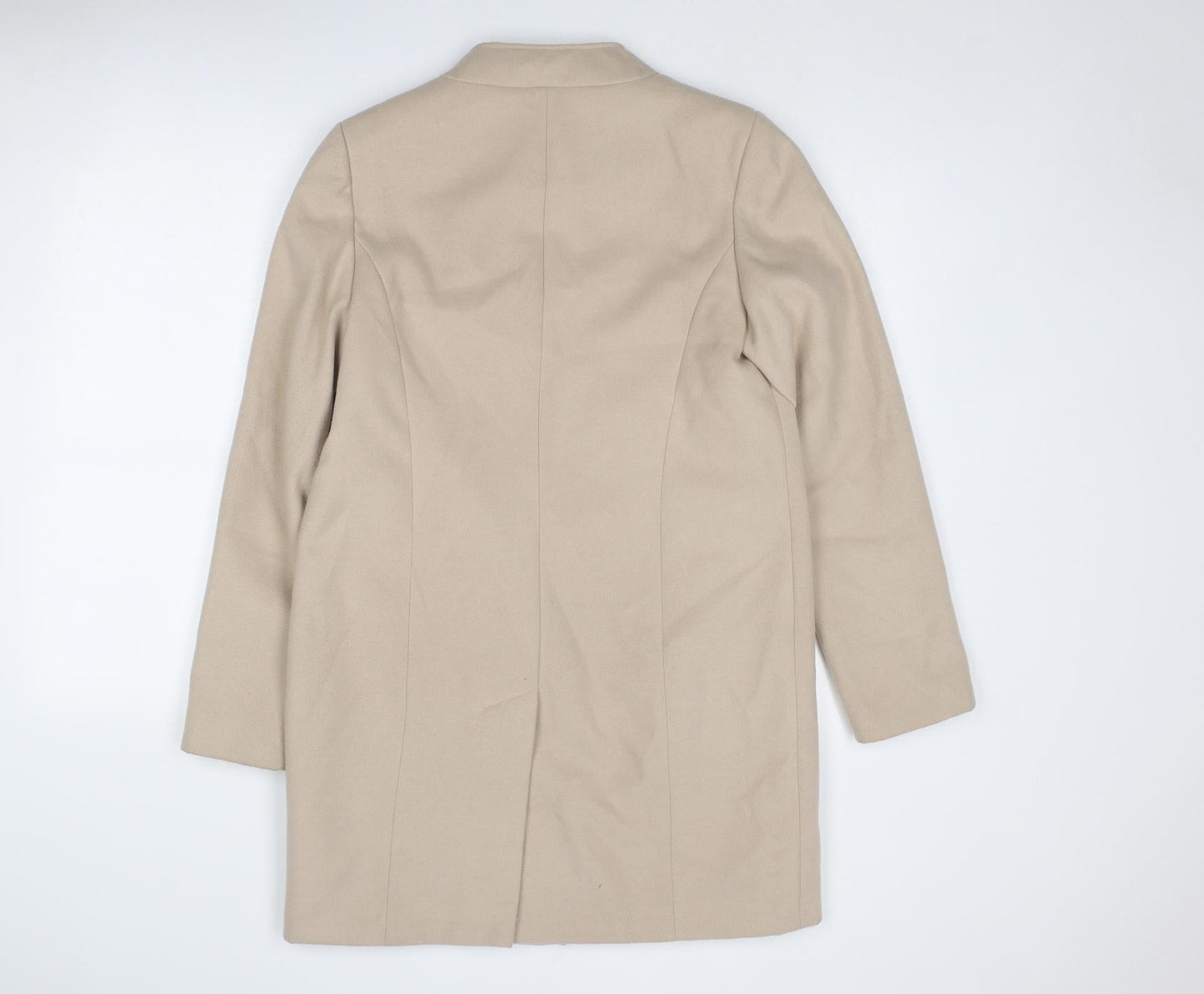 Womens UK Size 12 Marks and Spencer Beige Overcoat