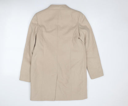 Womens UK Size 12 Marks and Spencer Beige Overcoat