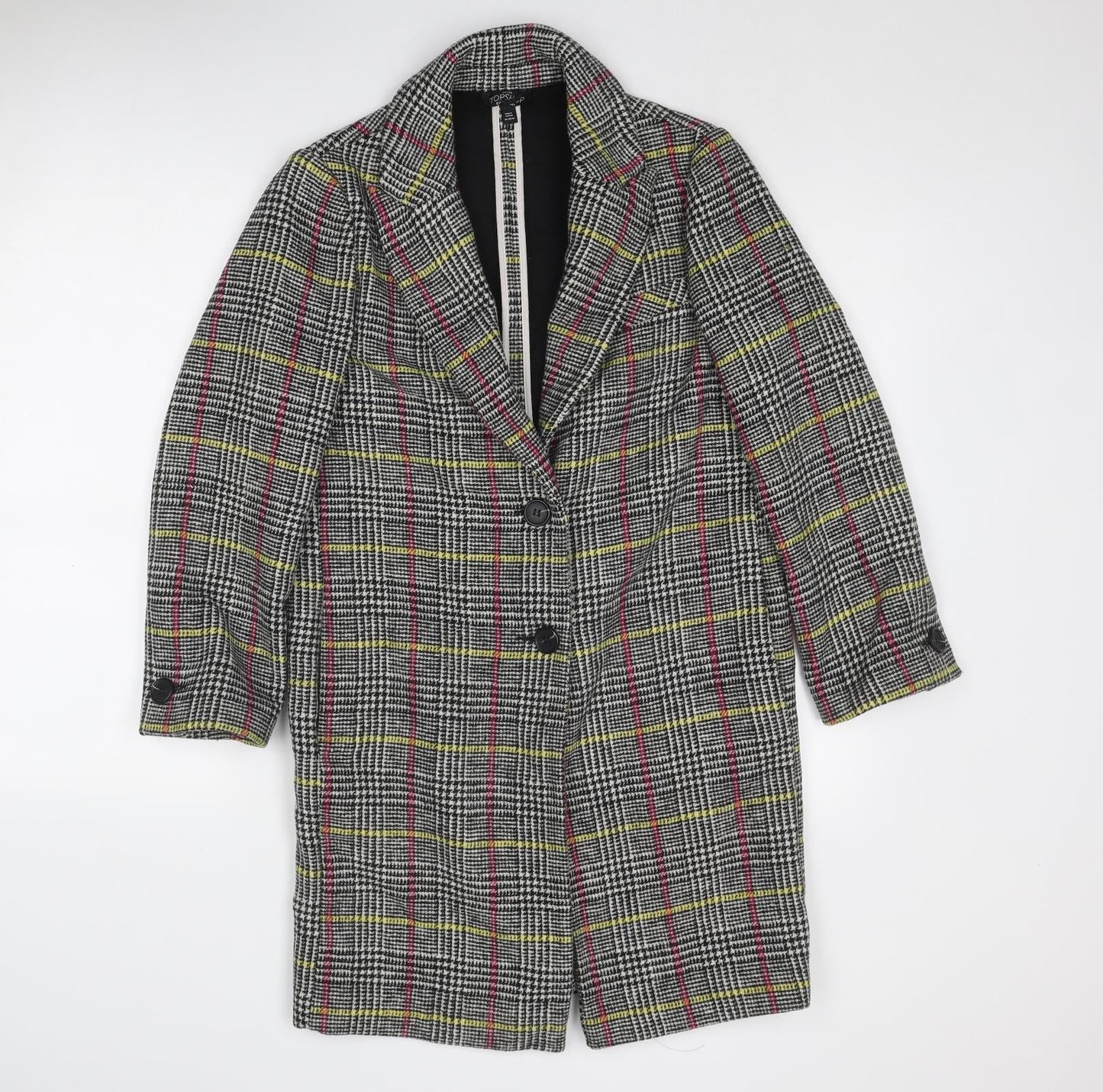 Womens UK Size 6 Topshop Multicoloured Overcoat