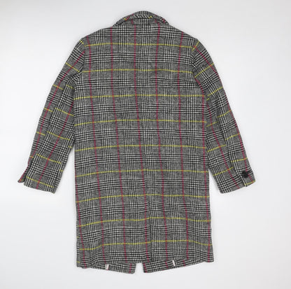 Womens UK Size 6 Topshop Multicoloured Overcoat