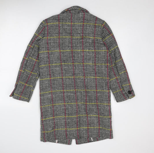 Womens UK Size 6 Topshop Multicoloured Overcoat