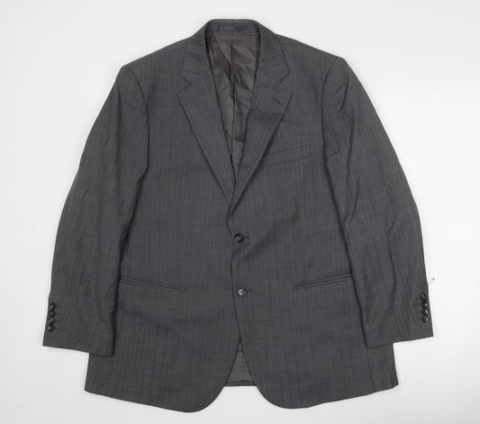 Mens UK Size 42 Brook Taverner Regular Grey Suit Jacket