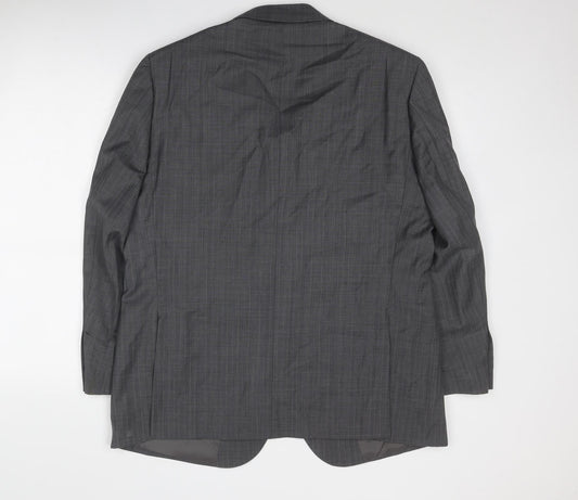 Mens UK Size 42 Brook Taverner Regular Grey Suit Jacket