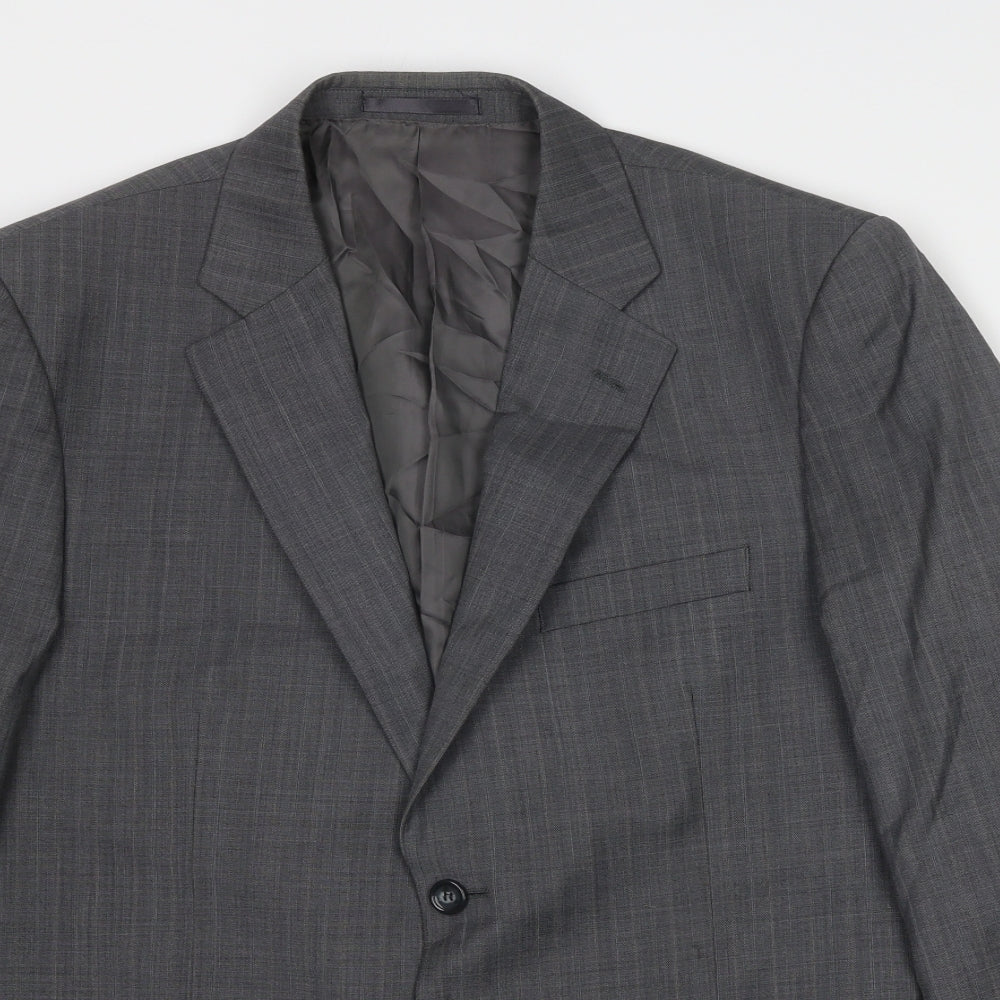 Mens UK Size 42 Brook Taverner Regular Grey Suit Jacket