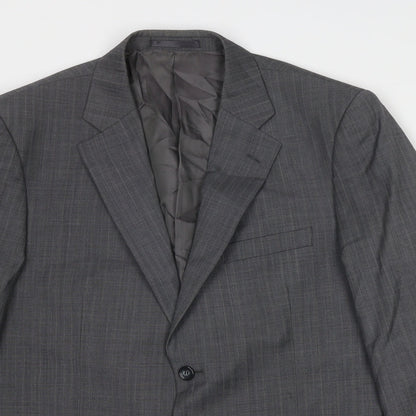 Mens UK Size 42 Brook Taverner Regular Grey Suit Jacket