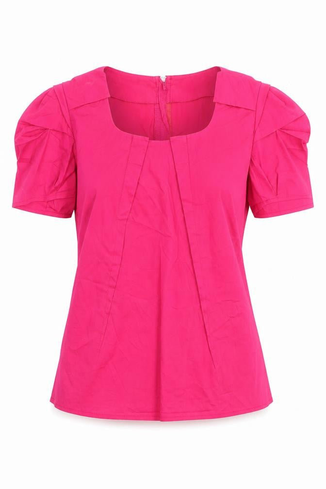 Womens UK Size 8 Oasis Pink Basic Blouse