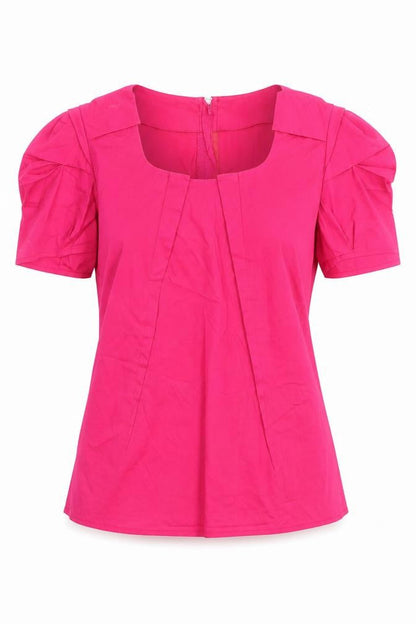 Womens UK Size 8 Oasis Pink Basic Blouse