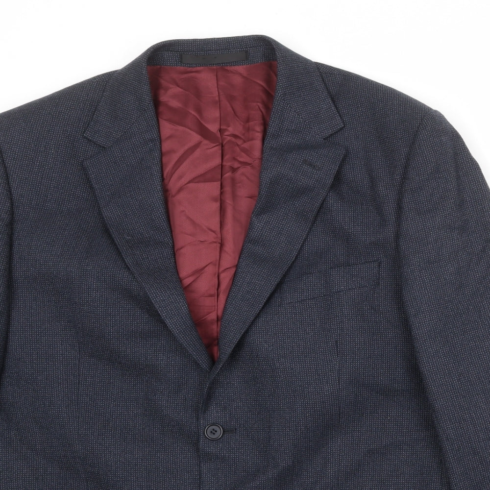 Mens UK Size 44 Marks and Spencer Regular Blue Suit Jacket