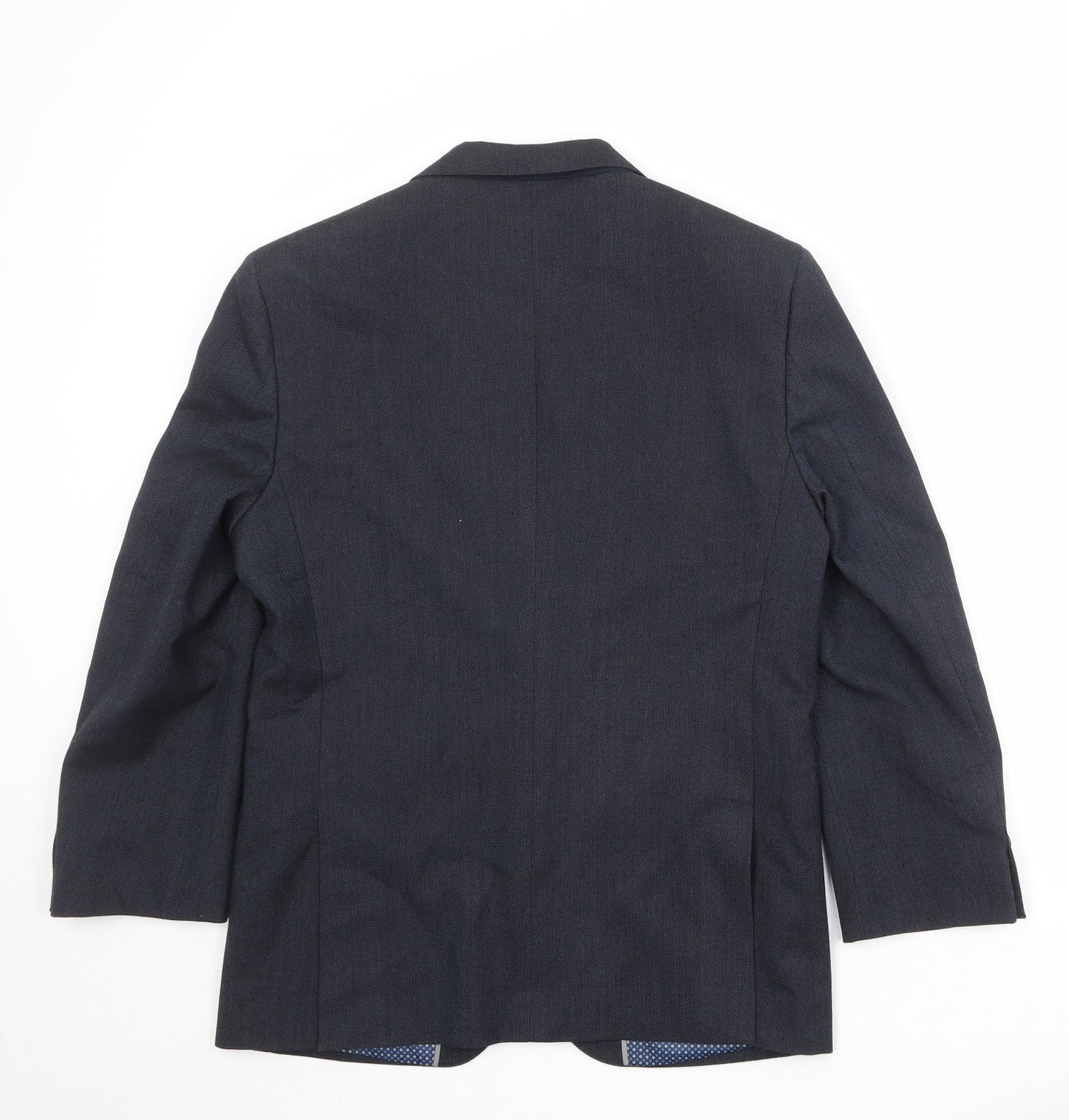 Mens UK Size 38 Fellini Regular Blue Suit Jacket