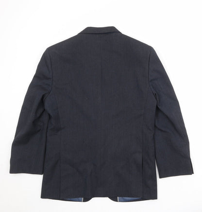 Mens UK Size 38 Fellini Regular Blue Suit Jacket