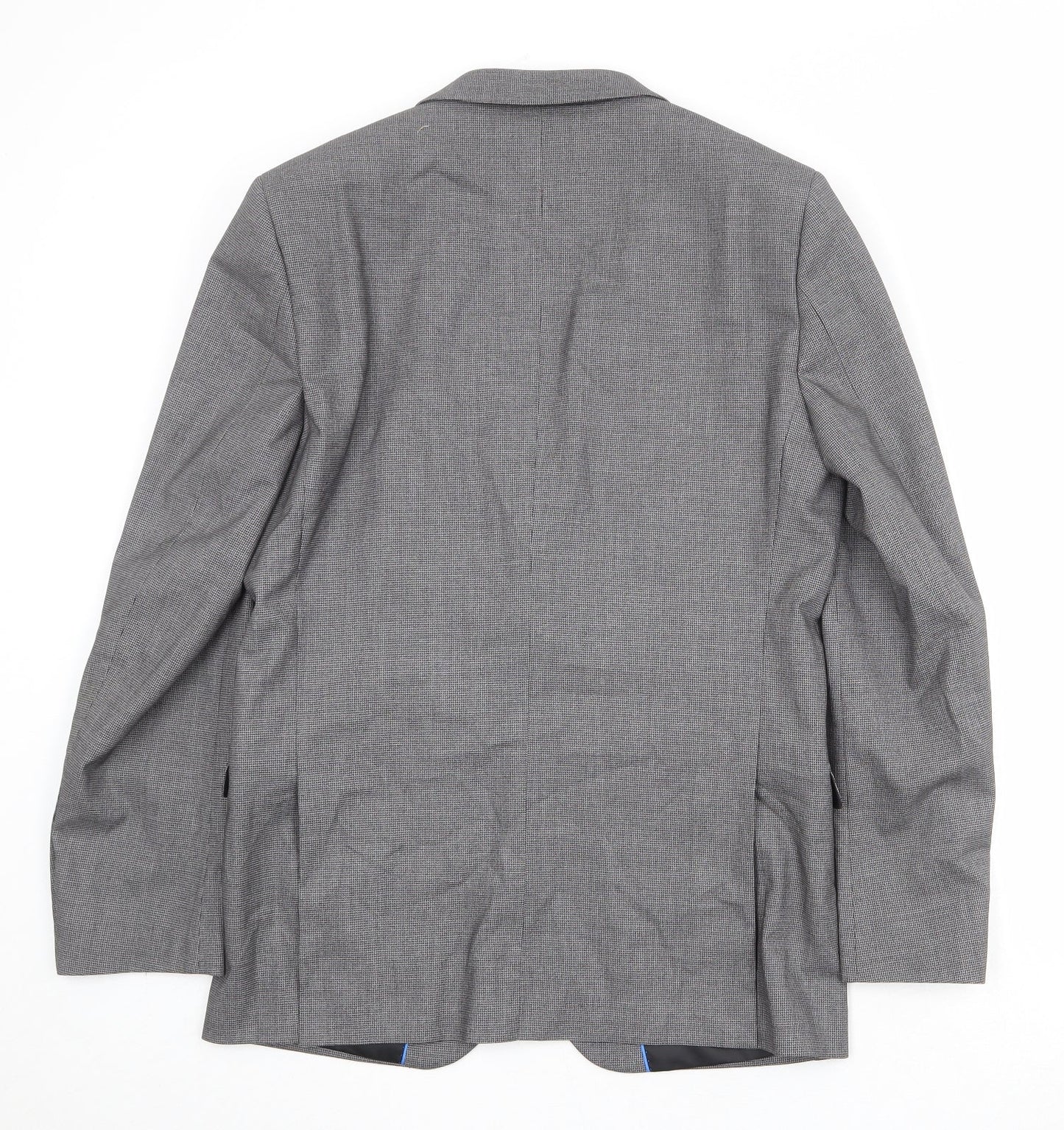 Mens UK Size 40 OneSix5ive Regular Grey Suit Jacket
