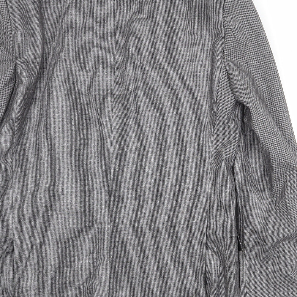 Mens UK Size 40 OneSix5ive Regular Grey Suit Jacket