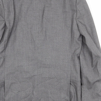 Mens UK Size 40 OneSix5ive Regular Grey Suit Jacket