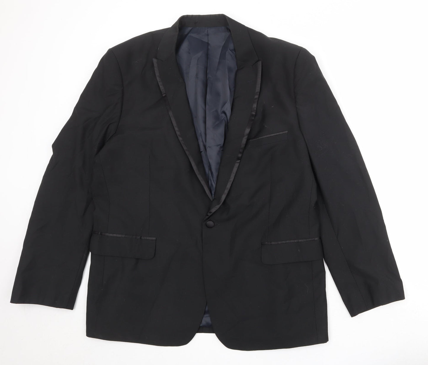 Mens UK Size 44 French Connection Regular Black Suit Jacket