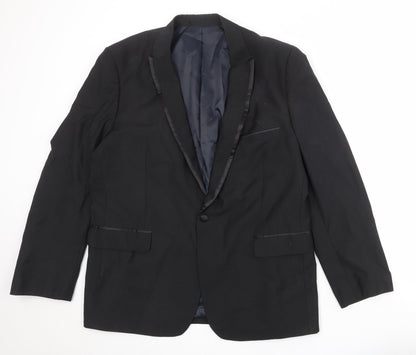 Mens UK Size 44 French Connection Regular Black Suit Jacket