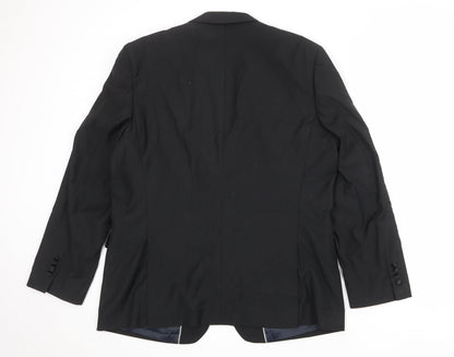 Mens UK Size 44 French Connection Regular Black Suit Jacket