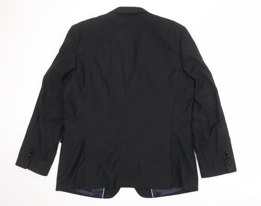 Mens UK Size 44 French Connection Regular Black Suit Jacket