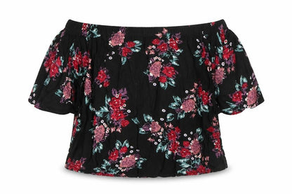 Womens UK Size 8 Select Black Basic Blouse