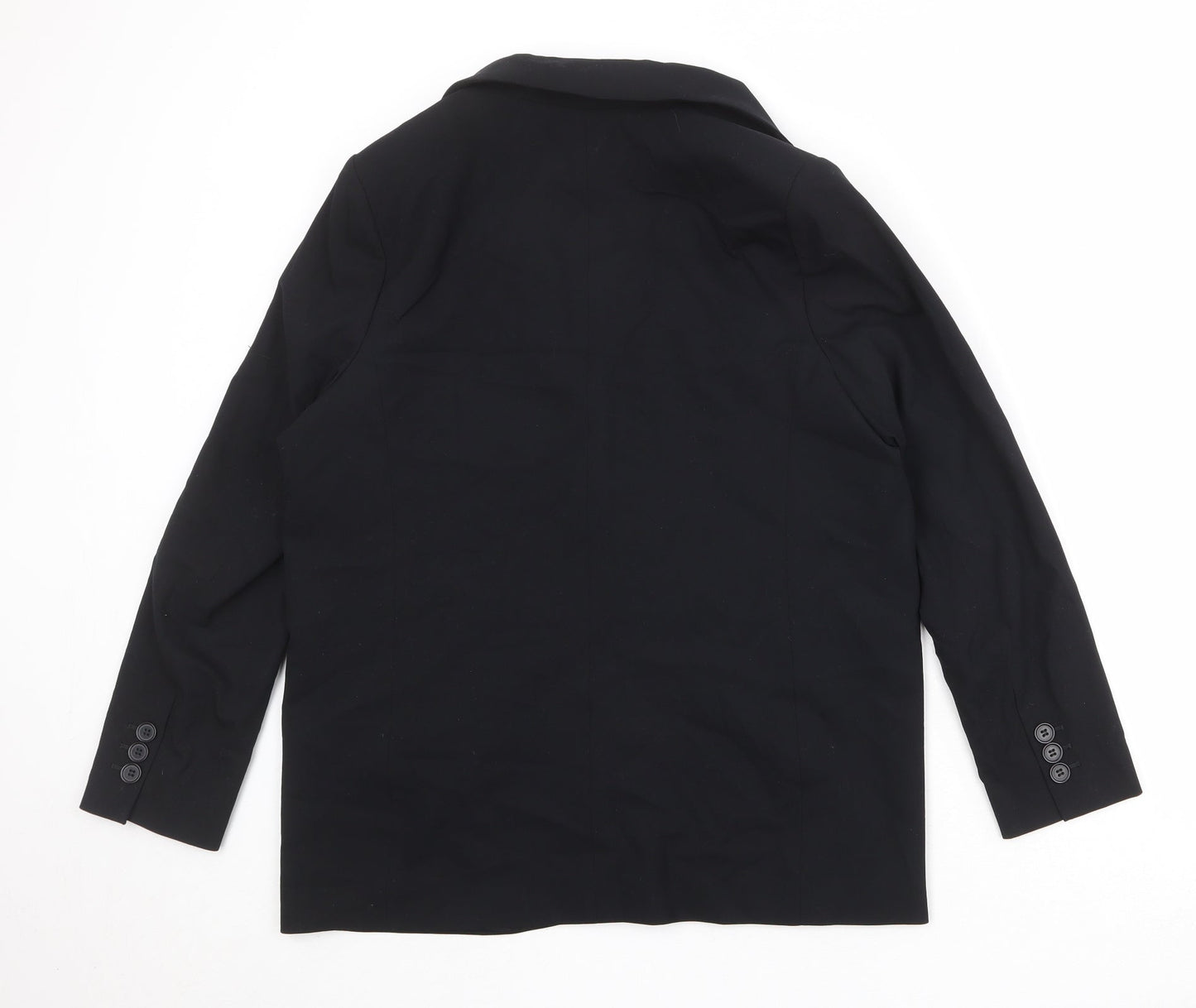 Marks and Spencer Womens Black Polyester Jacket Suit Jacket Size 14