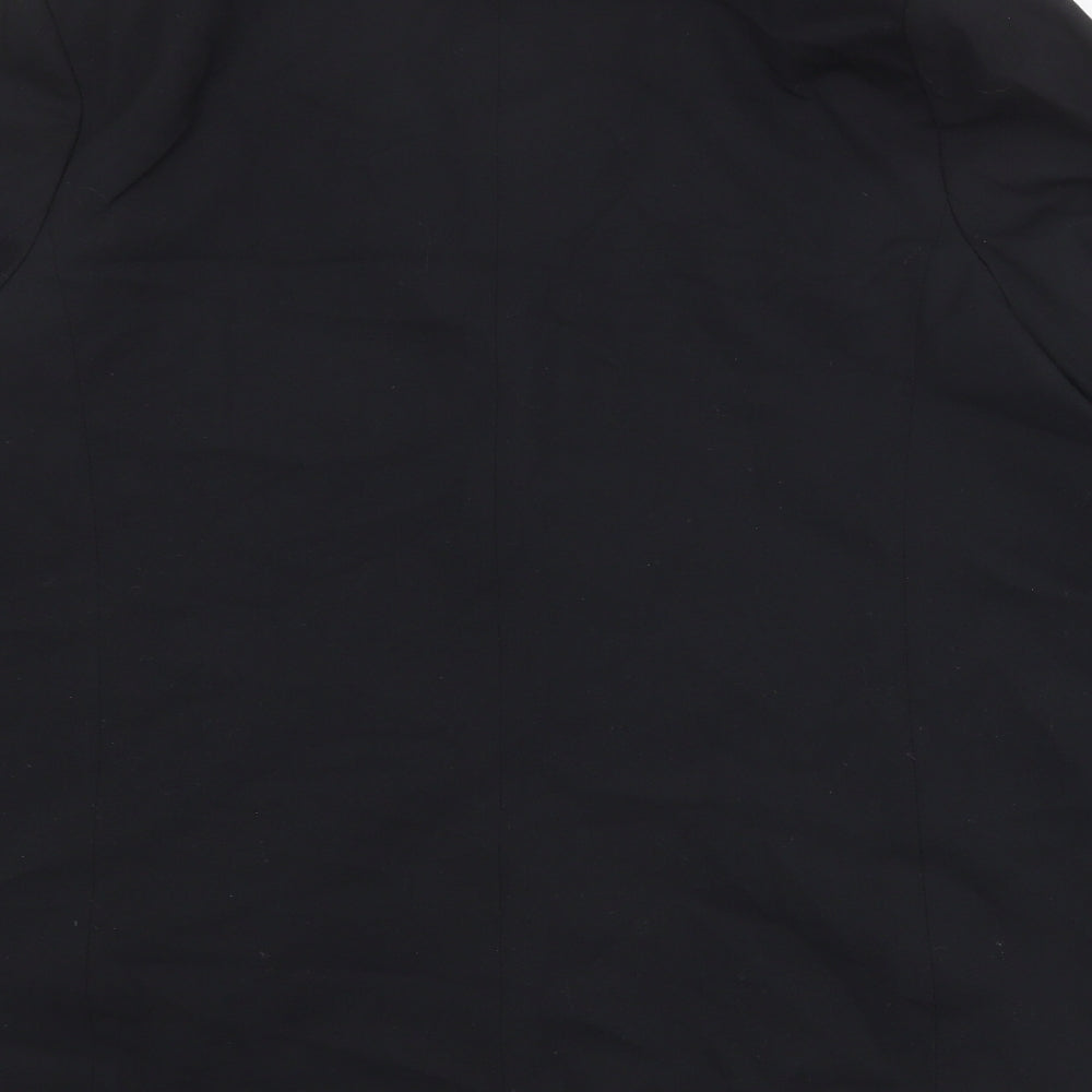 Marks and Spencer Womens Black Polyester Jacket Suit Jacket Size 14