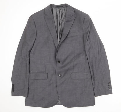 Autograph Mens Grey Wool Jacket Suit Jacket Size 40 Regular