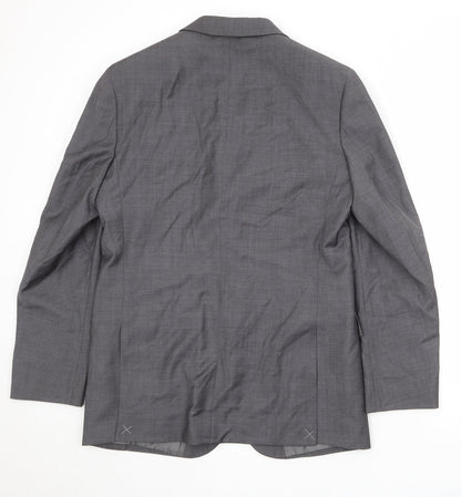 Autograph Mens Grey Wool Jacket Suit Jacket Size 40 Regular