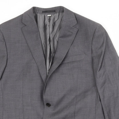 Autograph Mens Grey Wool Jacket Suit Jacket Size 40 Regular