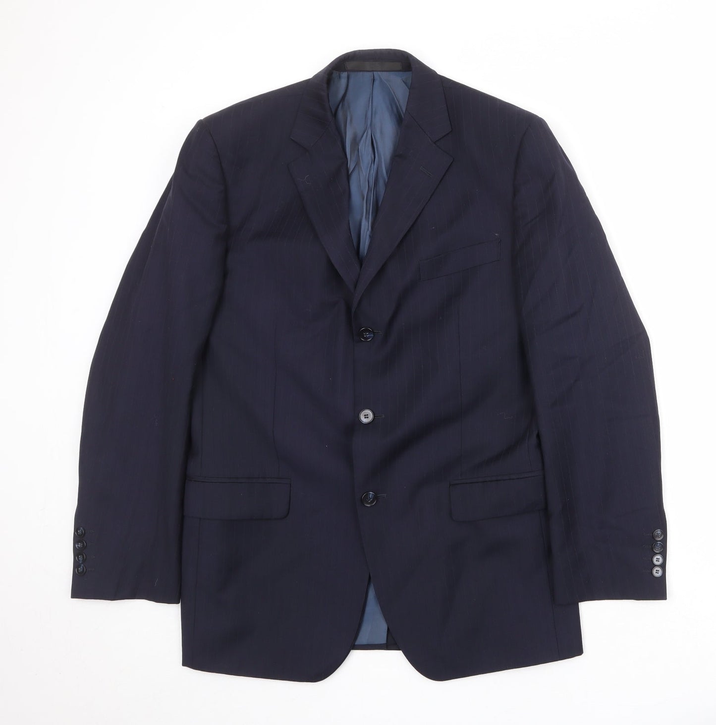 Mens UK Size 40 Marks and Spencer Regular Blue Suit Jacket