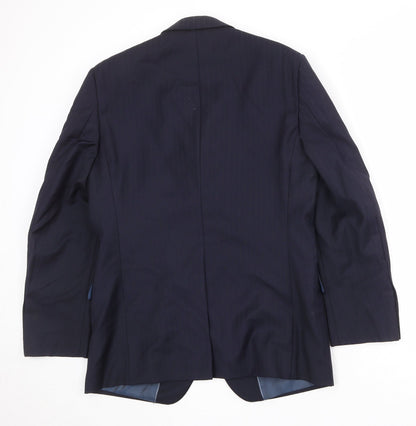 Mens UK Size 40 Marks and Spencer Regular Blue Suit Jacket
