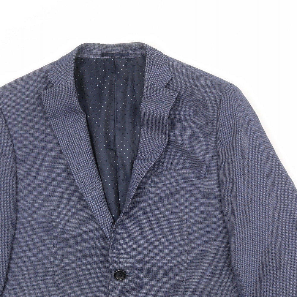 Mens UK Size 40 NEXT Regular Blue Suit Jacket