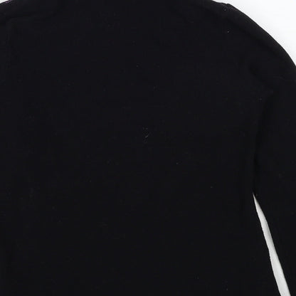 DECATHLON Womens Black Colourblock Polyester Pullover Sweatshirt Size XS Pullover