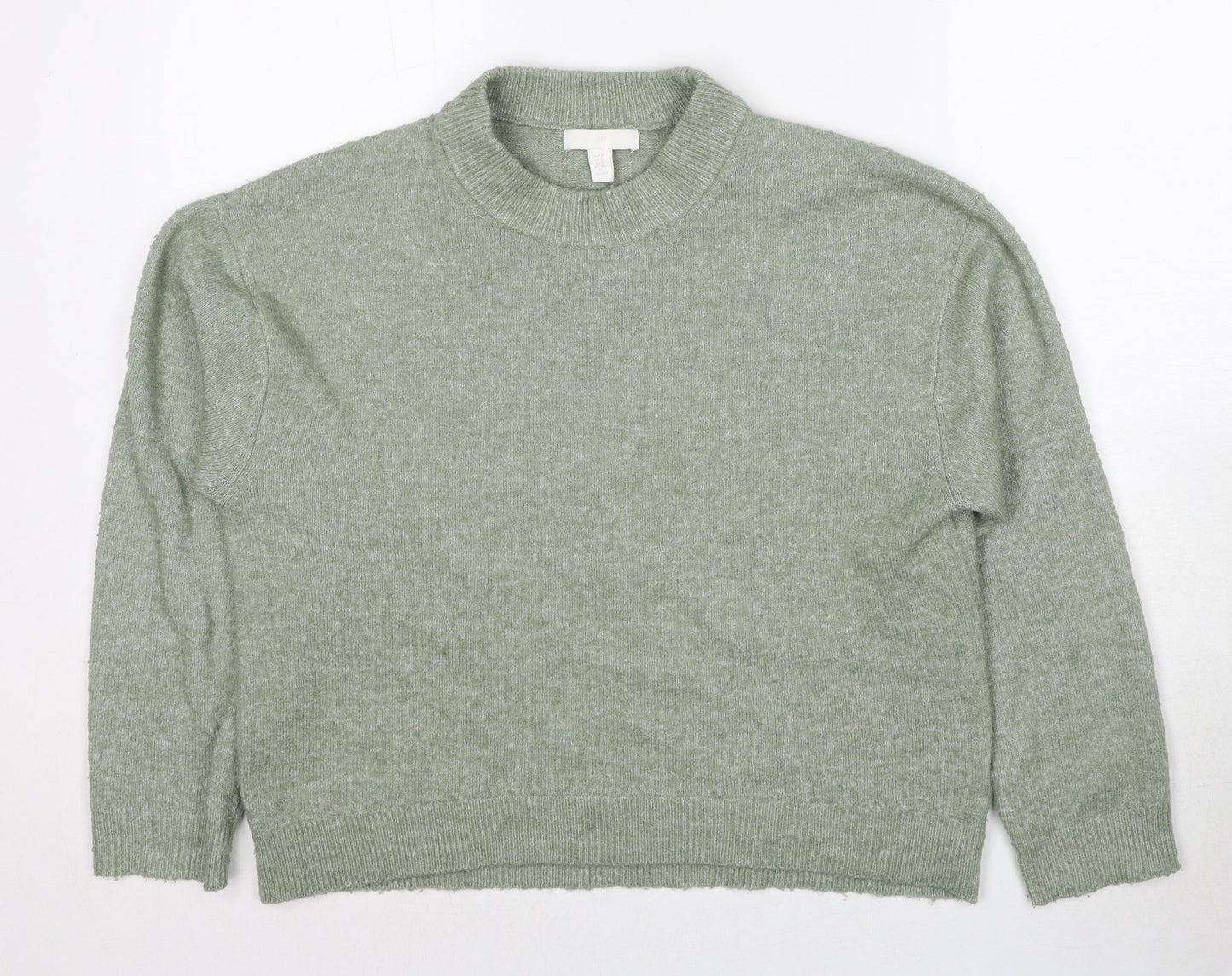 Womens UK Size XS H&M Green Pullover Jumper