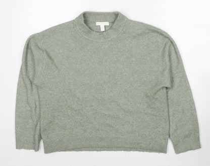 Womens UK Size XS H&M Green Pullover Jumper