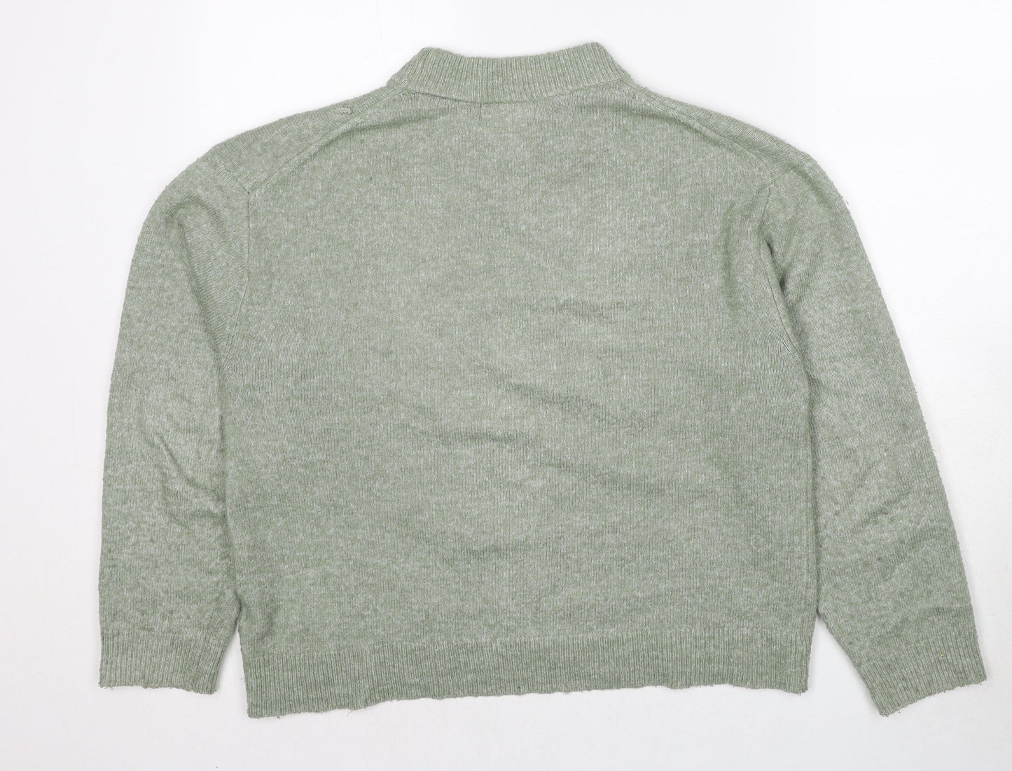 Womens UK Size XS H&M Green Pullover Jumper