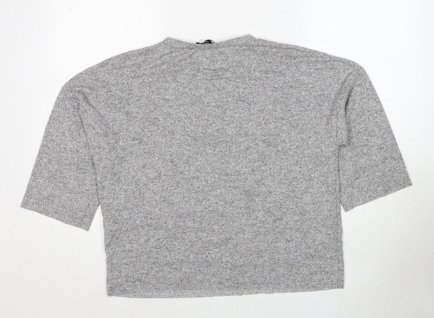 Womens UK Size S Zara Grey Pullover Jumper