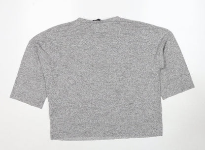 Womens UK Size S Zara Grey Pullover Jumper