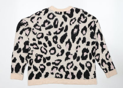 Womens UK Size S New Look Multicoloured Pullover Jumper