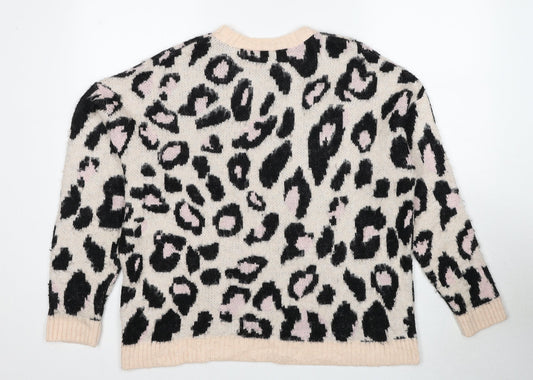 Womens UK Size S New Look Multicoloured Pullover Jumper