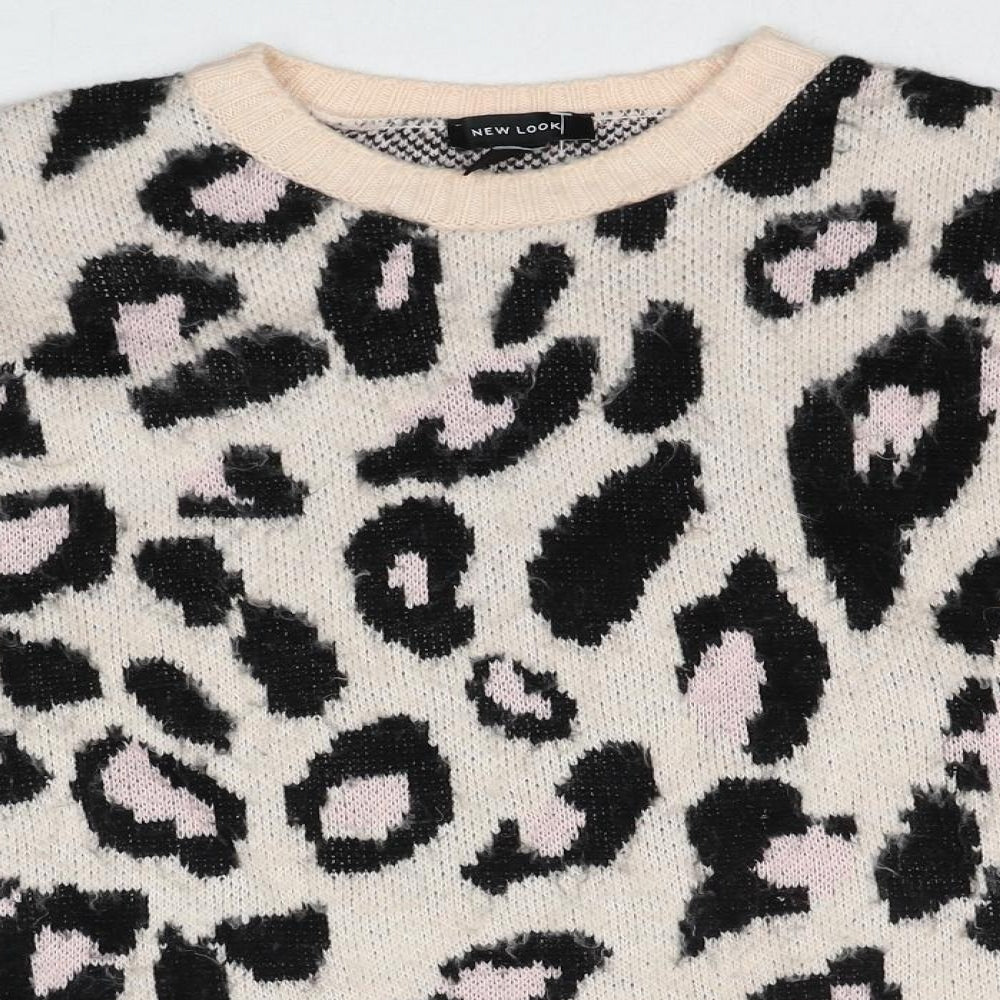 Womens UK Size S New Look Multicoloured Pullover Jumper