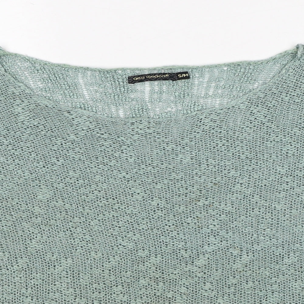 Womens UK Size S QED London Green Pullover Jumper