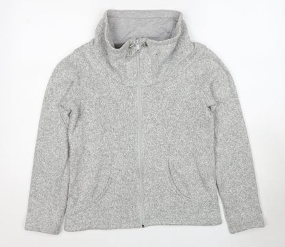 Marks and Spencer Womens Grey Jacket Size 8 Zip