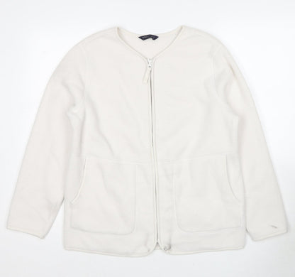 Womens UK Size M Marks and Spencer White Jacket